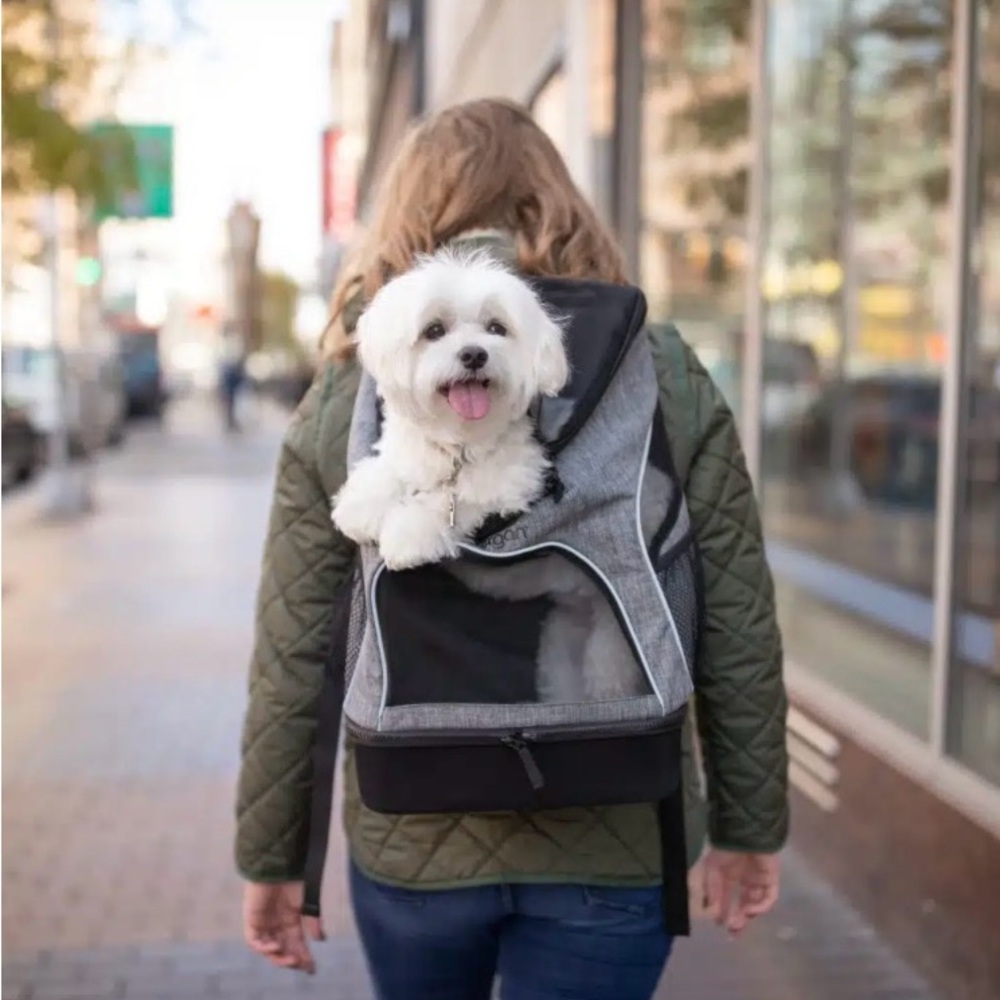 NWT - Gray Dog Carrier Backpack